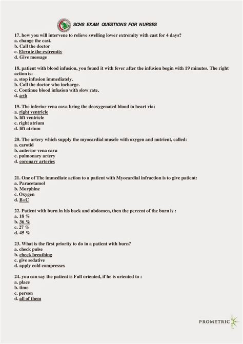50 sample of prometric questions.